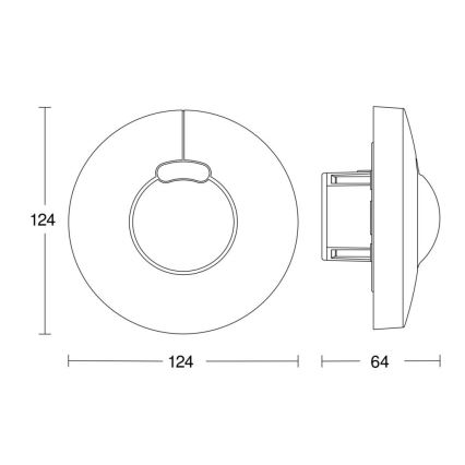 Steinel 057343 - Motion sensor HF 3360 DALI-2 IP20 round white