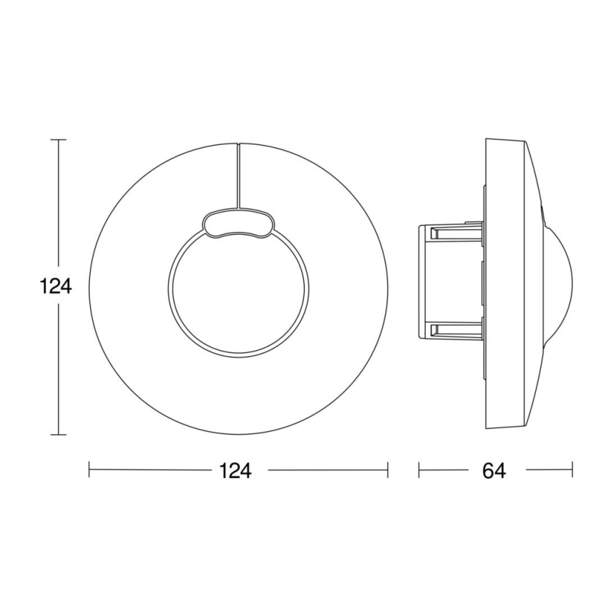Steinel 057343 - Motion sensor HF 3360 DALI-2 IP20 round white