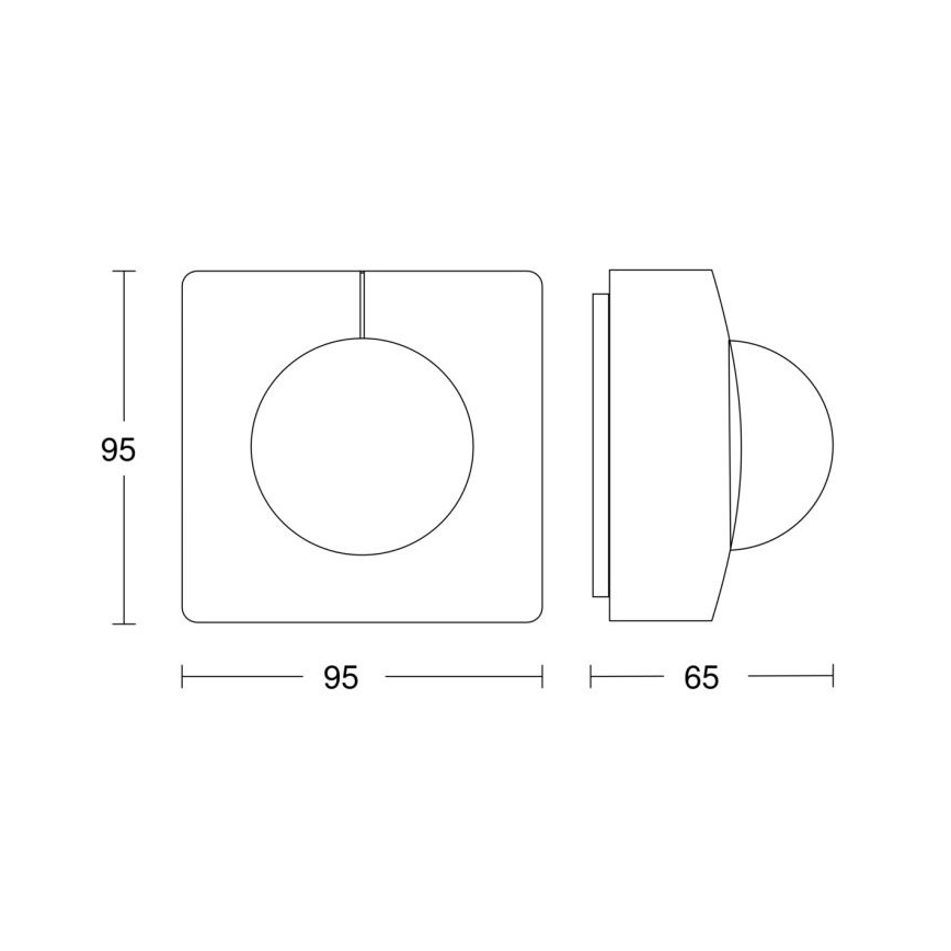 Steinel 057350 - Motion sensor IS 3180 DALI-2 IPD IP54 white