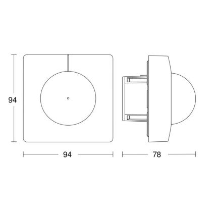 Steinel 057367 - Motion sensor IS 3180 DALI-2 IPD white