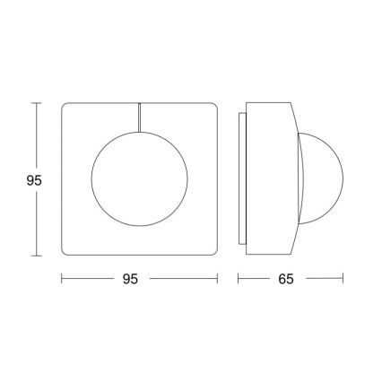 Steinel 057398 - Motion sensor IS 345 MX Highbay DALI-2 IP54 white