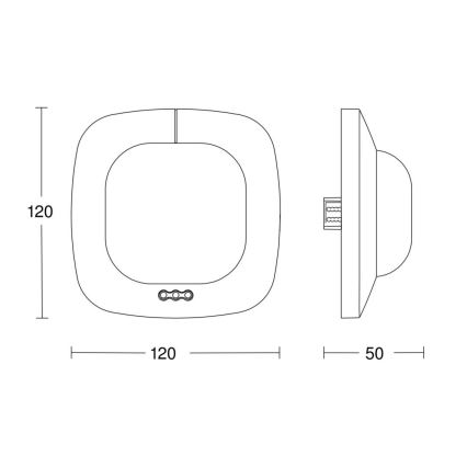 Steinel 057497 - Presence detector IR Quattro HD 24m DALI white