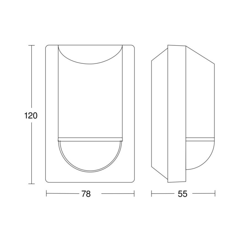 Steinel 057664 - Outdoor infrared sensor IS 2180-2 230V IP54 anthracite