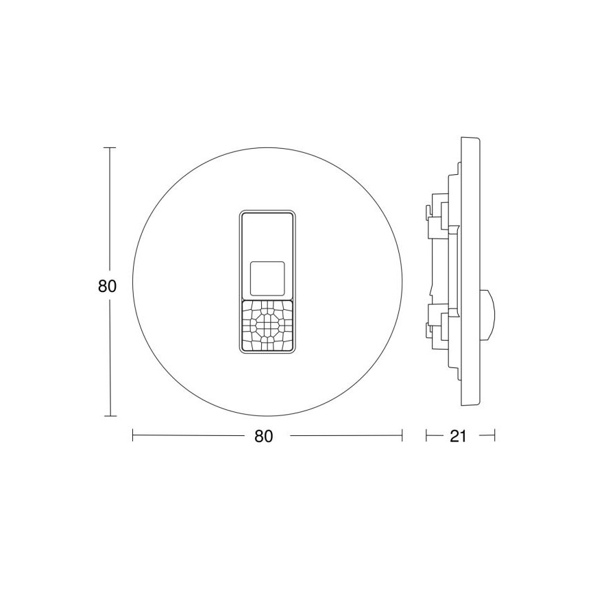 Steinel 057732 - Presence detector IR Micro DALI-2 white