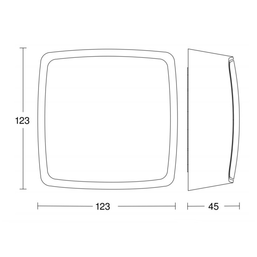STEINEL 057916 - Outdoor motion sensor TRUE PRESENCE COM1 IP54