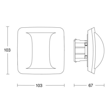 Steinel 058005 - Presence detector Hallway COM2 white