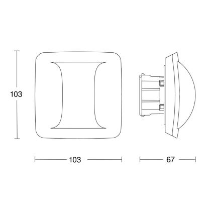 Steinel 058029 - Presence detector Hallway DALI-2 APC white