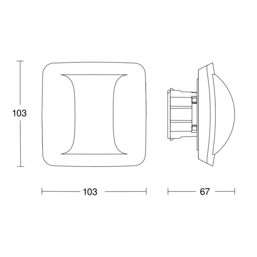 Steinel 058029 - Presence detector Hallway DALI-2 APC white