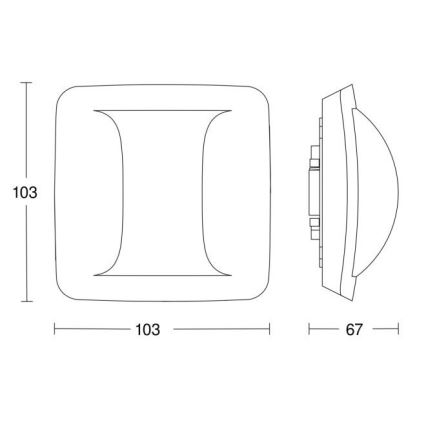 Steinel 058036 - Presence detector Hallway KNX white