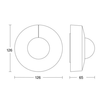 Steinel 058180 - Motion sensor IS 3360 V3 KNX IP54 round white