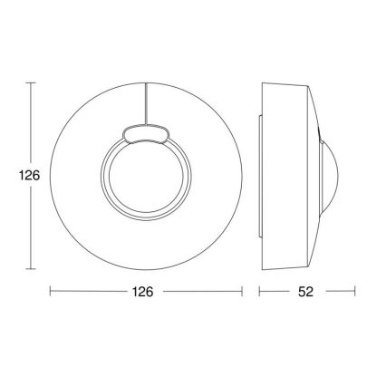 Steinel 058234 - Motion sensor HF 3360 V3 KNX IP54 round white