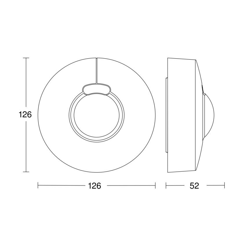 Steinel 058234 - Motion sensor HF 3360 V3 KNX IP54 round white