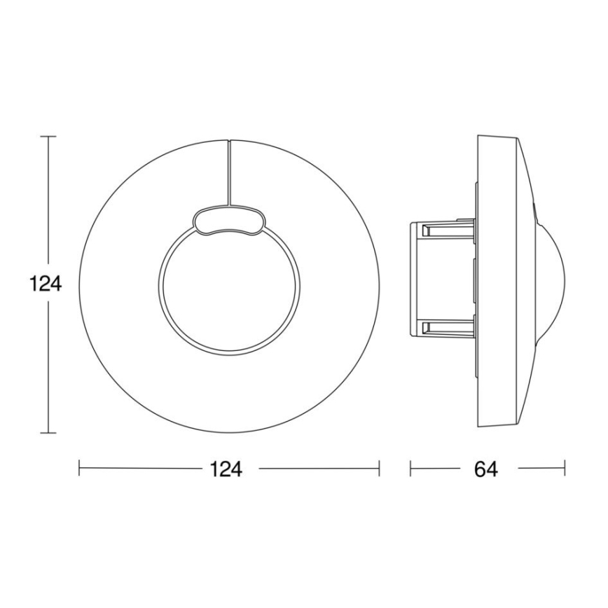 Steinel 058241 - Motion sensor HF 3360 V3 KNX round white