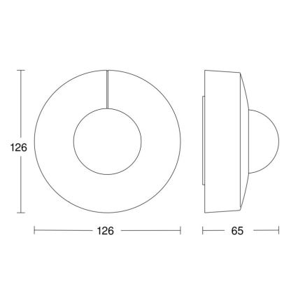 Steinel 058272 - Motion sensor IS 345 V3 KNX IP54 round white
