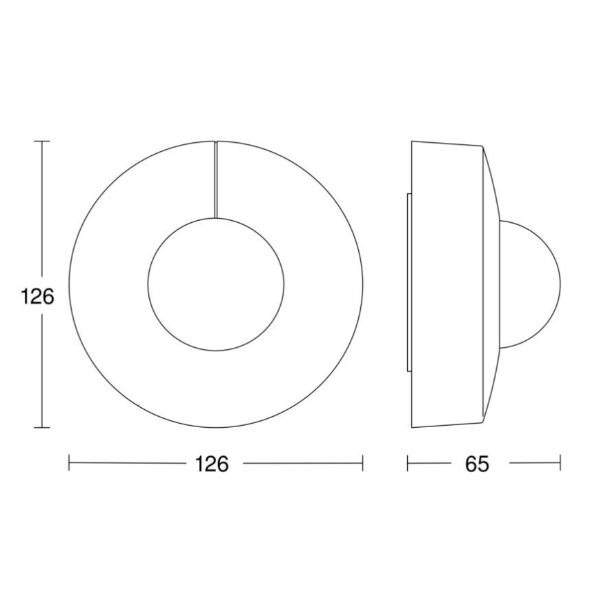 Steinel 058272 - Motion sensor IS 345 V3 KNX IP54 round white