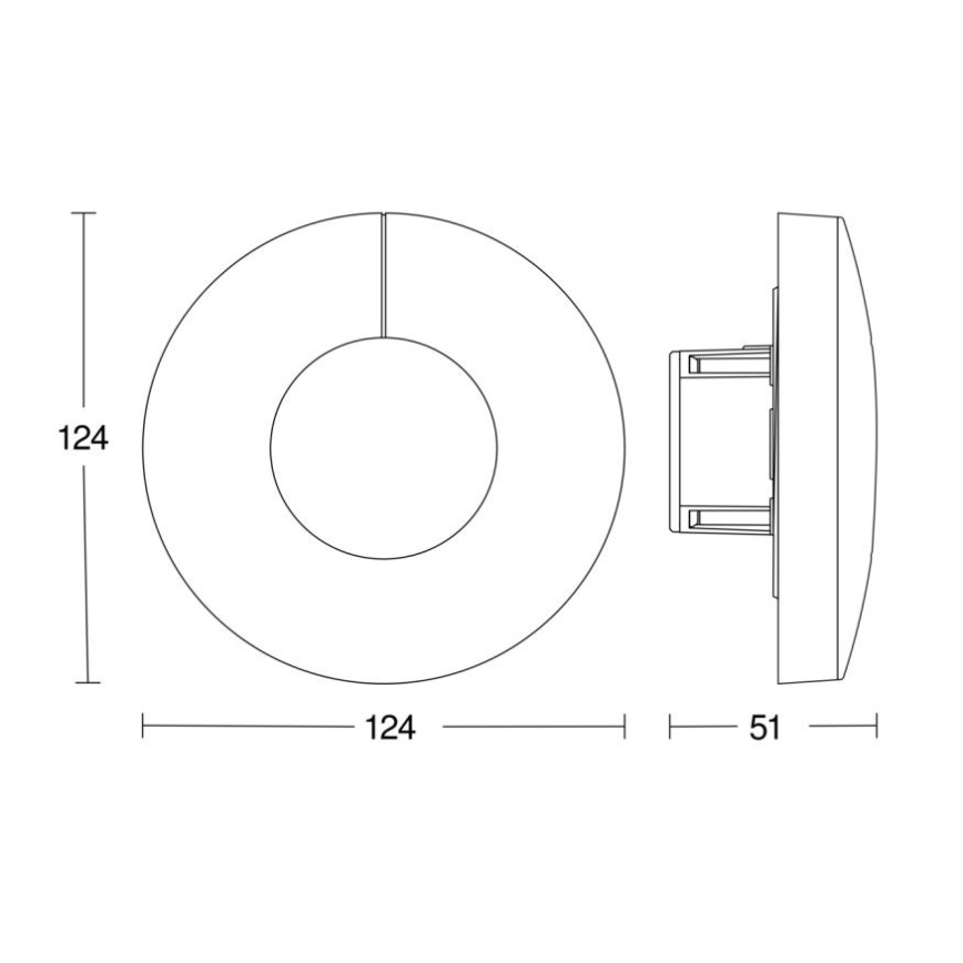 Steinel 058340 - Light sensor Dual V3 KNX round white