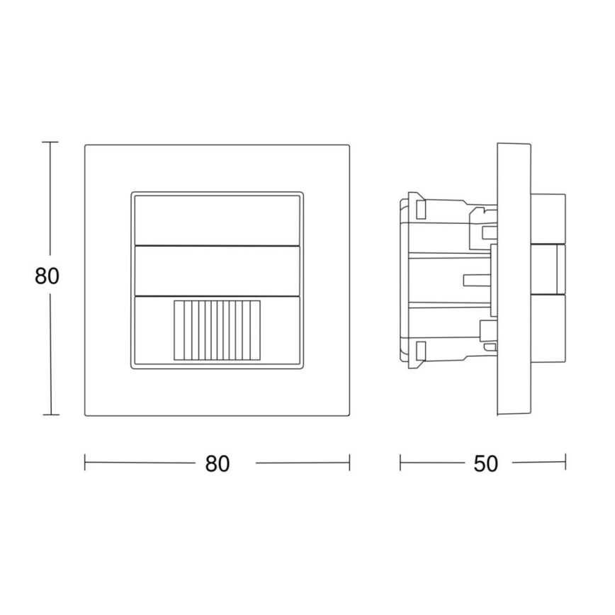 Steinel 058463 - Motion sensor IR 180 V3 KNX white