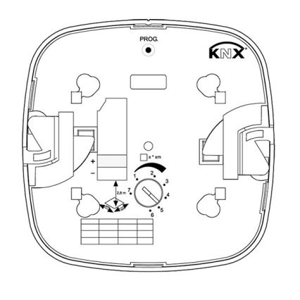 Steinel 058487 - Presence detector IR Quattro 8m V3 KNX white