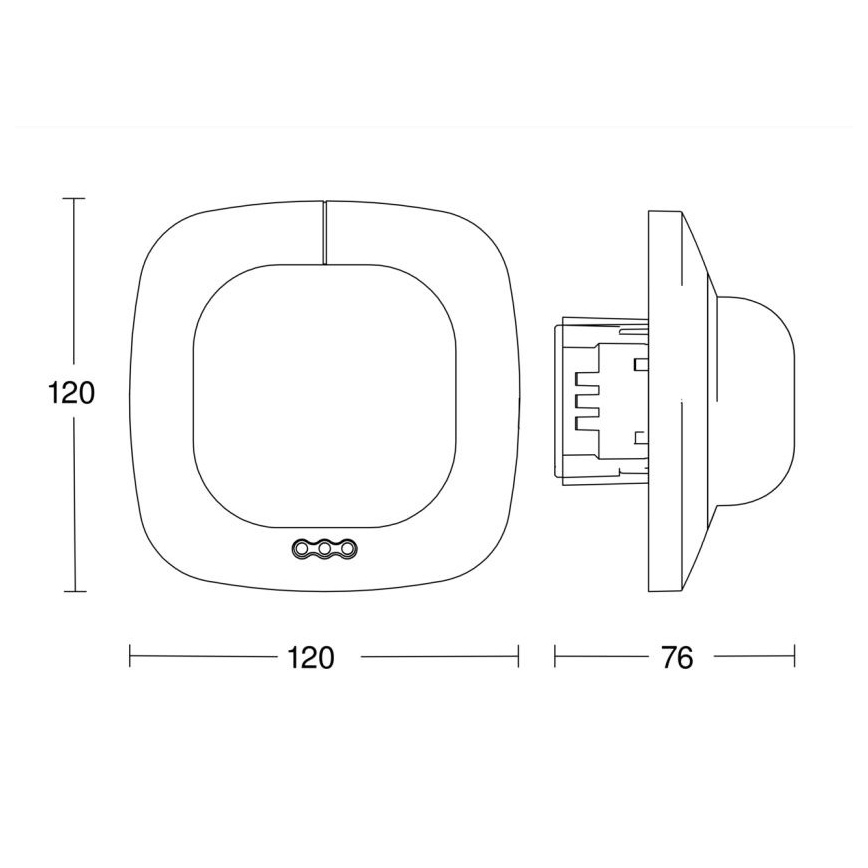 Steinel 058487 - Presence detector IR Quattro 8m V3 KNX white