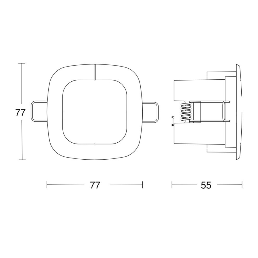 Steinel 058494 - Presence detector IR Quattro SLIM 4m V3 KNX white