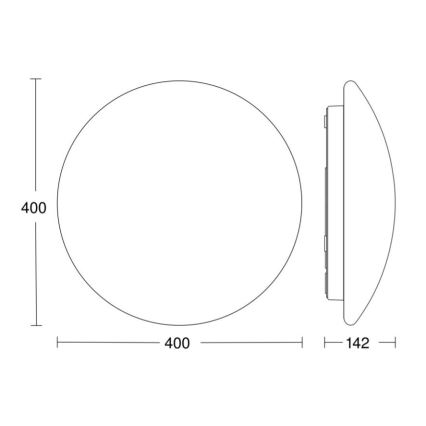STEINEL 058609 - LED Bathroom ceiling light with sensor RS PRO LED/19,5W/230V 3000K IP54