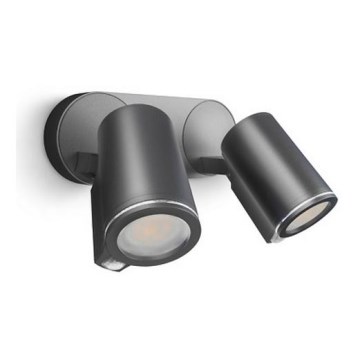 Steinel 058647 - Outdoor light with sensor SPOT DUO 2xGU10/7,5W/230V IP44