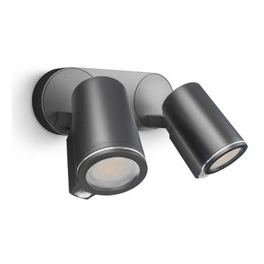 Steinel 058647 - Outdoor light with sensor SPOT DUO 2xGU10/7,5W/230V IP44