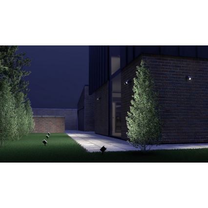 Steinel 058647 - Outdoor light with sensor SPOT DUO 2xGU10/7,5W/230V IP44
