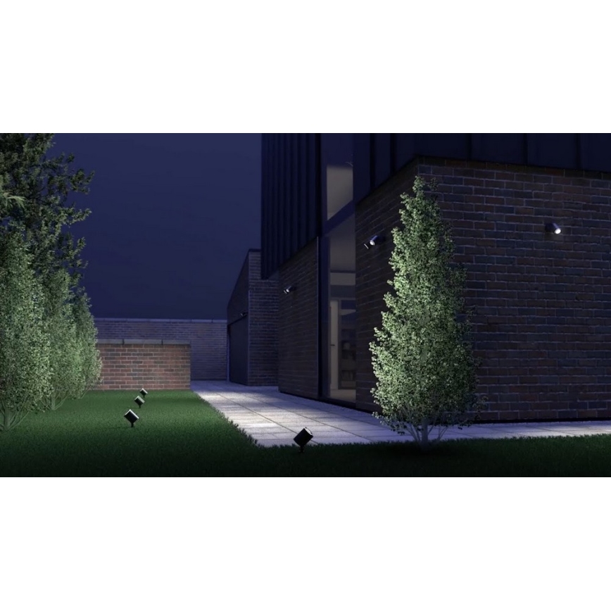 Steinel 058647 - Outdoor light with sensor SPOT DUO 2xGU10/7,5W/230V IP44