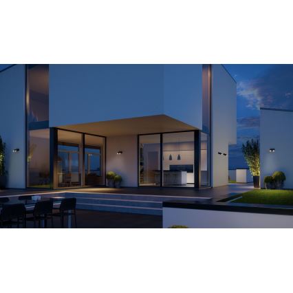 STEINEL 058654 - LED Outdoor wall light with a sensor SPOT DUO 2xGU10/7,5W/230V IP44