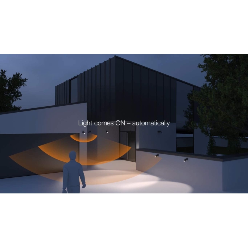 STEINEL 058654 - LED Outdoor wall light with a sensor SPOT DUO 2xGU10/7,5W/230V IP44