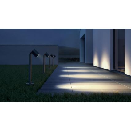 Steinel 058678 - LED Outdoor lamp with dusk sensor SPOT WAY 1xGU10/7,86W/230V IP44 anthracite