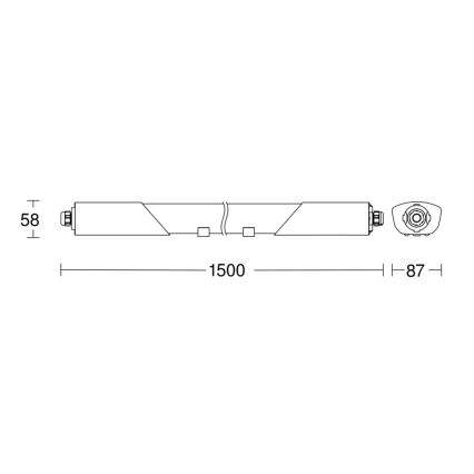 Steinel 058739 - LED Heavy-duty light with sensor RS PRO 5150SC LED/42W/230V IP66 4000K