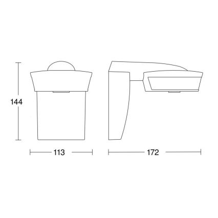 Steinel 059552 - Motion sensor SensIQ IP54 anthracite + remote control