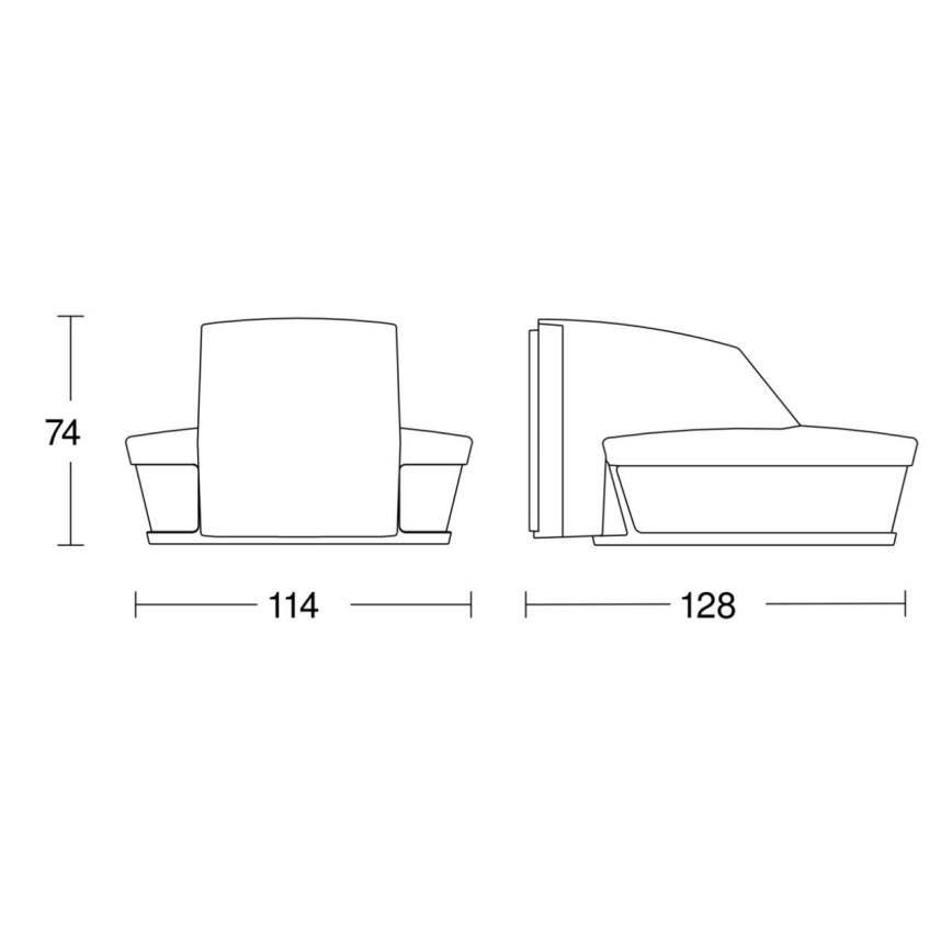 Steinel 059583 - Motion sensor SensIQ S IP54 black + remote control