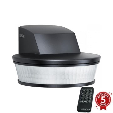 Steinel 059606 - Motion sensor SensIQ S IP54 black+ remote control
