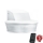 Steinel 059613 - Motion sensor SensIQ S IP54 white + remote control