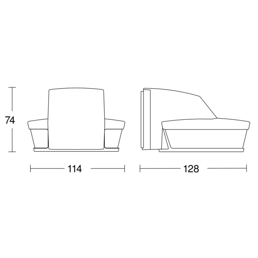 Steinel 059613 - Motion sensor SensIQ S IP54 white + remote control