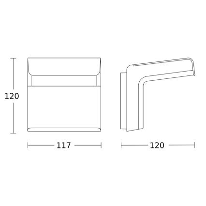 Steinel 059644 - Motion sensor iHF 3D KNX IP54 white