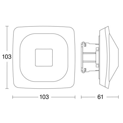 Steinel 064242 - Presence detector HF 360-2 COM2 white