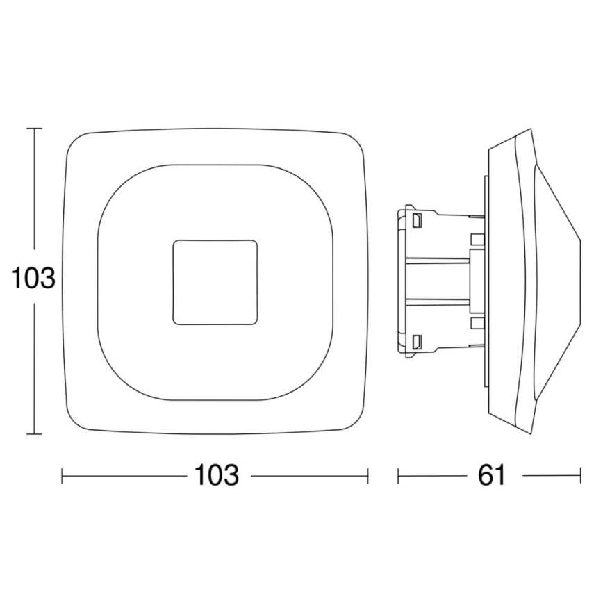 Steinel 064242 - Presence detector HF 360-2 COM2 white