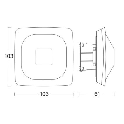 Steinel 064266 - Presence detector HF 360-2 DALI-2 APC white