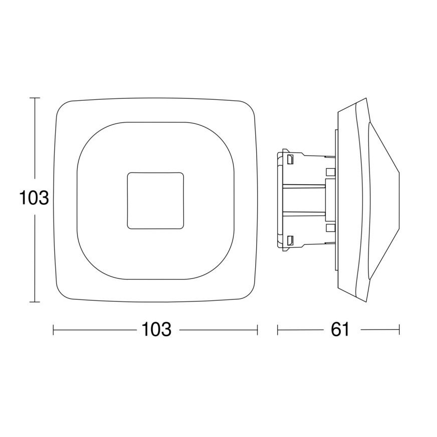 Steinel 064266 - Presence detector HF 360-2 DALI-2 APC white