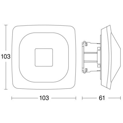Steinel 064280 - Presence detector HF 360-2 DALI-2 white