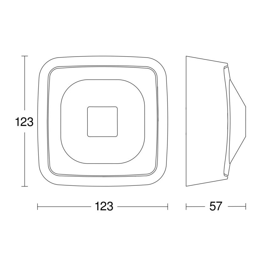 Steinel 064297 - Presence detector HF 360-2 DALI-2 white