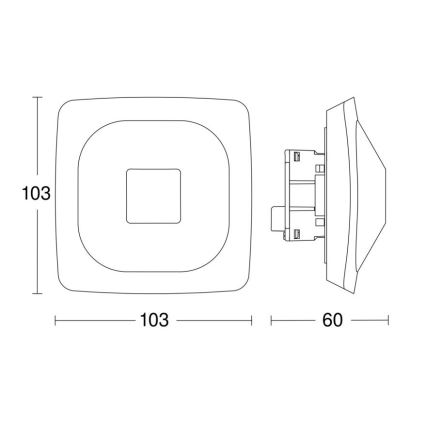 Steinel 064303 - Presence detector HF 360-2 KNX white