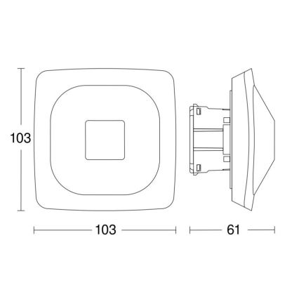 Steinel 064419 - Presence detector HF 360-2 BT IPD white