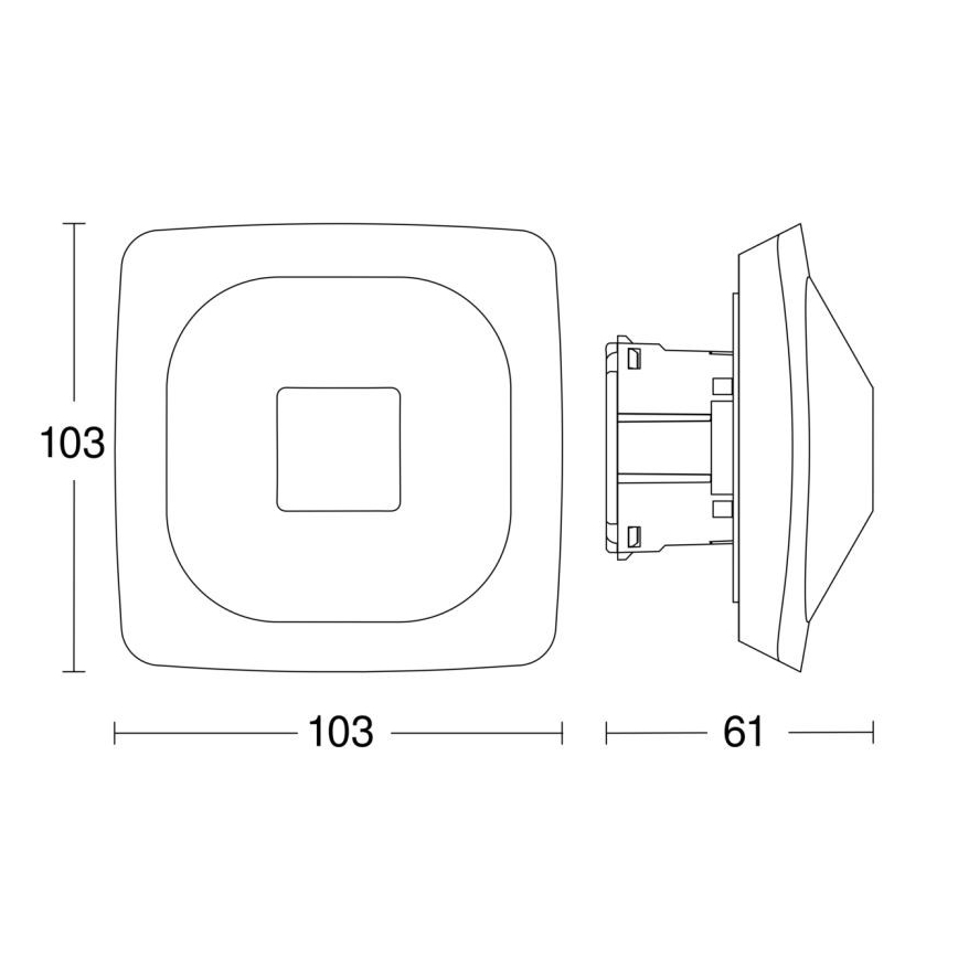 Steinel 064419 - Presence detector HF 360-2 BT IPD white