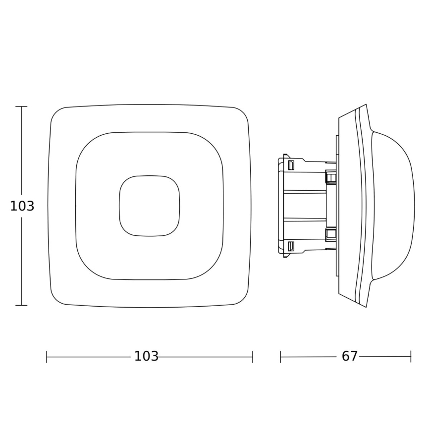 Steinel 064846 - Presence detector IR QUATTRO HD-2 KNX V3.5