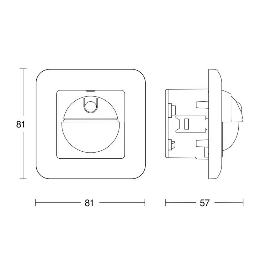 Steinel 065003 - Motion sensor IR 2180 UP ECO 230V white